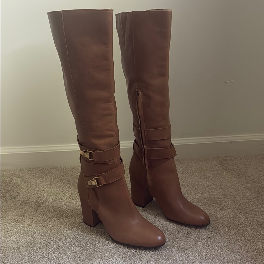 Sam Edelman Fairbanks High Heel Boots Brown